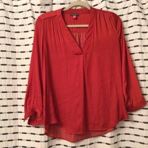 Vince Camuto Tomato Red Pretty Summer Blouse